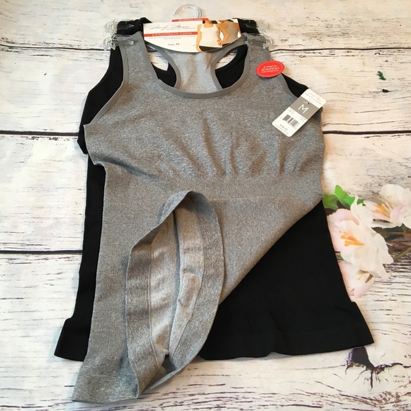 Marilyn Monroe 2 Pack Racerback Shaping Camisole - Picture 6 of 7